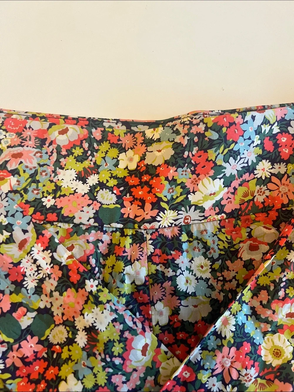 J.Crew x Liberty Fabrics Floral Shorts Attached Tie Waist 10 Cottagecore Preppy